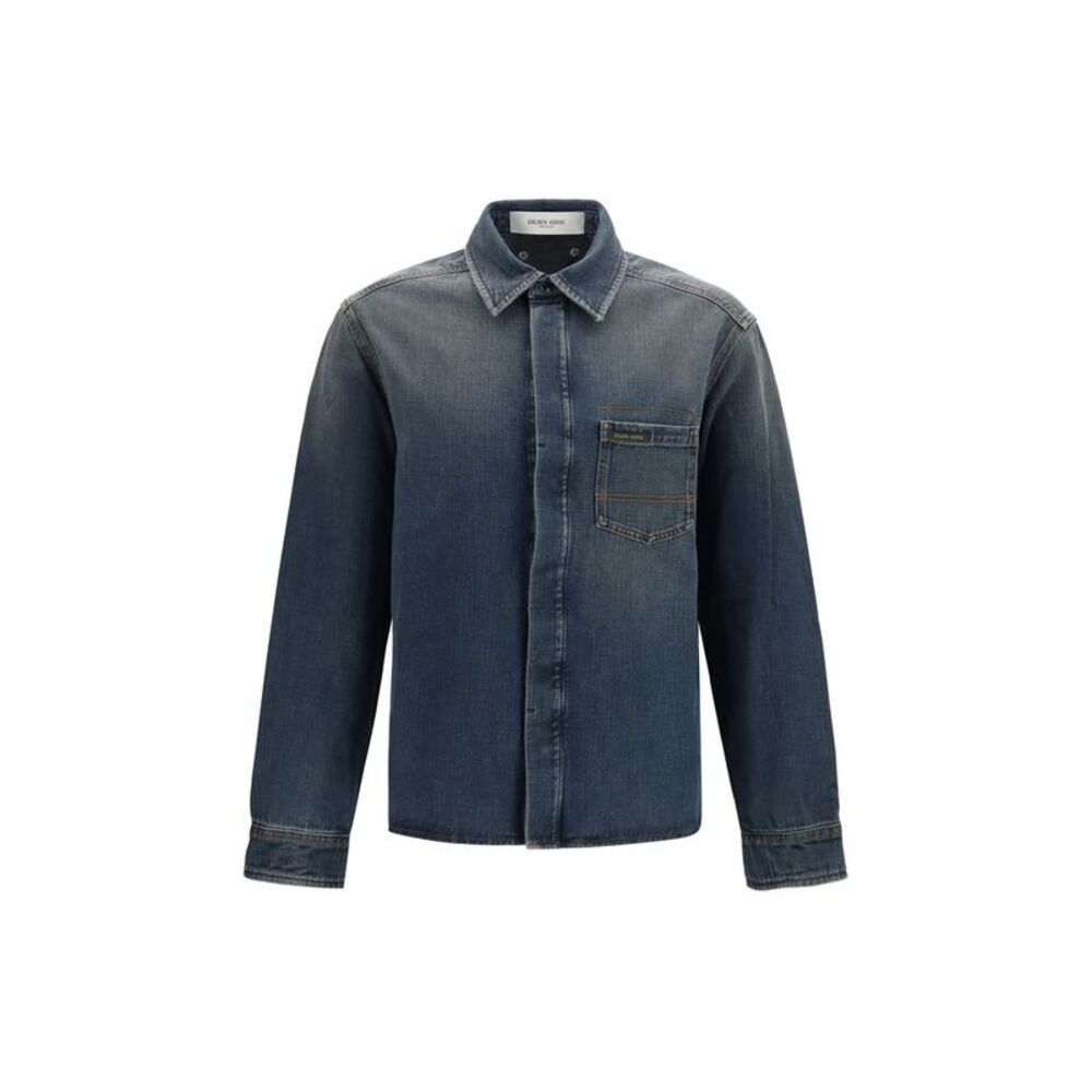 Golden Goose Blue Denim Men's Shirt